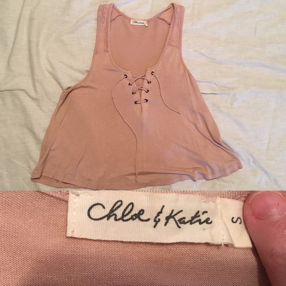 Pink crop top. SOLD